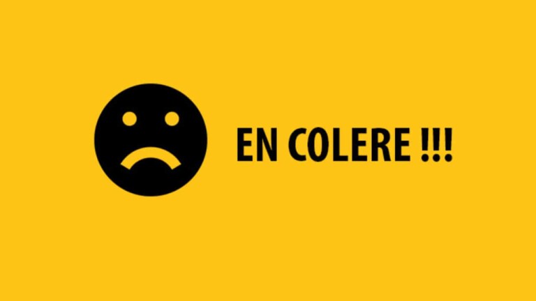 En colÃ¨re, grÃ¨ve , mÃ©contentement