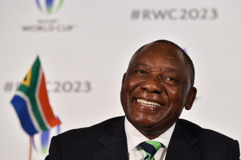 le prÃ©sident sud-africain Cyril Ramaphosa