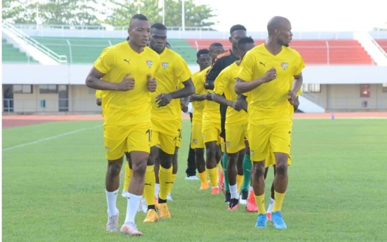 Des joueurs togolais lors d'une sÃ©ance d'entrainement