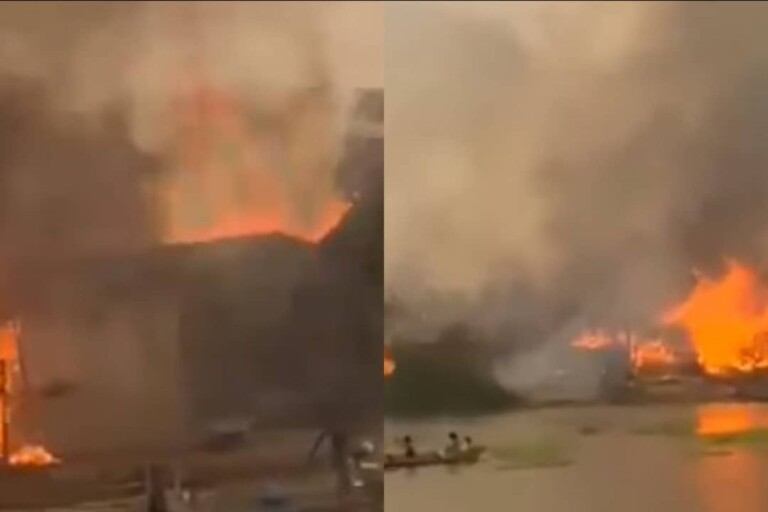 Capture d'Ã©cran de la vidÃ©o de l'incendie