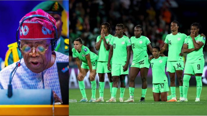 Le prÃ©sident nigÃ©rian Bola Tinubu console les Super Falcons aprÃ¨s leur Ã©limination Ã  la Coupe du monde fÃ©minine 2023