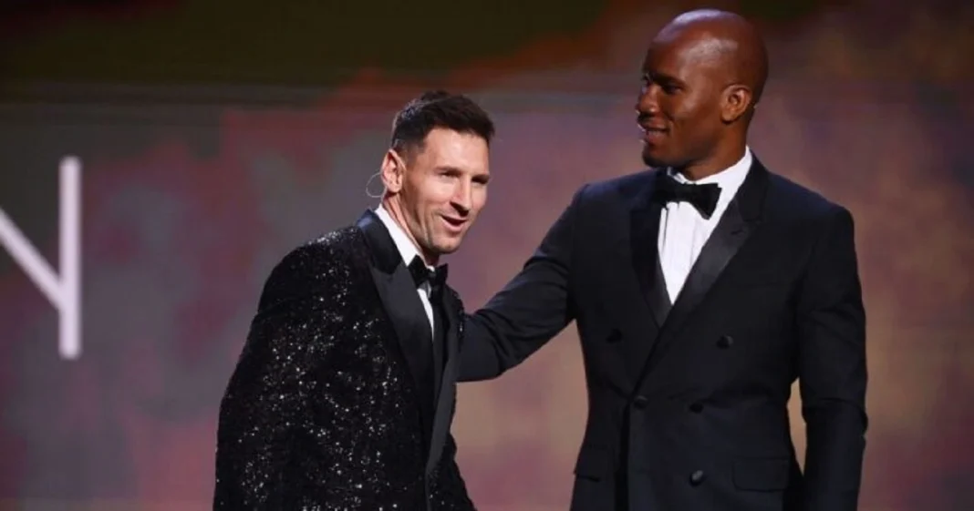 Lionel Messi et Didier Drogba