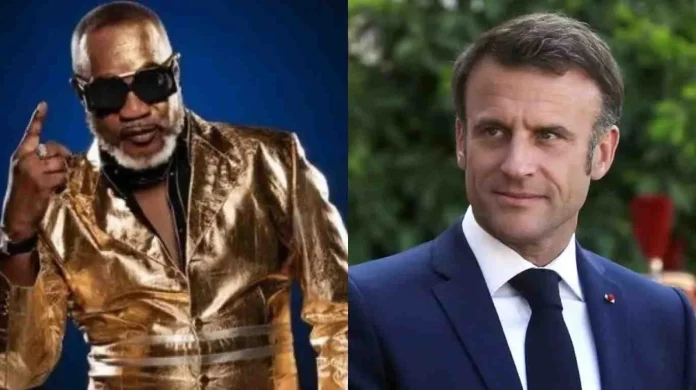 Koffi Olomide et Emmanuel Macron