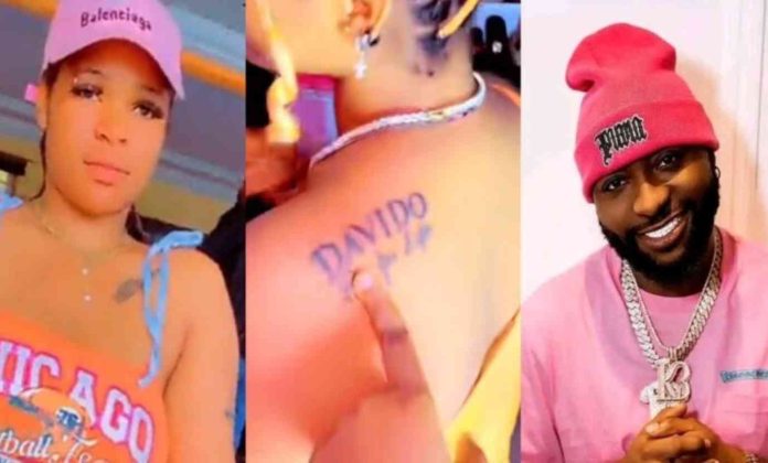 Elle se fait tatouer le nom de Davido @ Afrik Mag